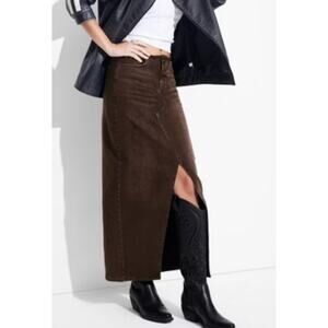 Wild Fable Brown Denim Distressed Skirt Sizes 6 NWT